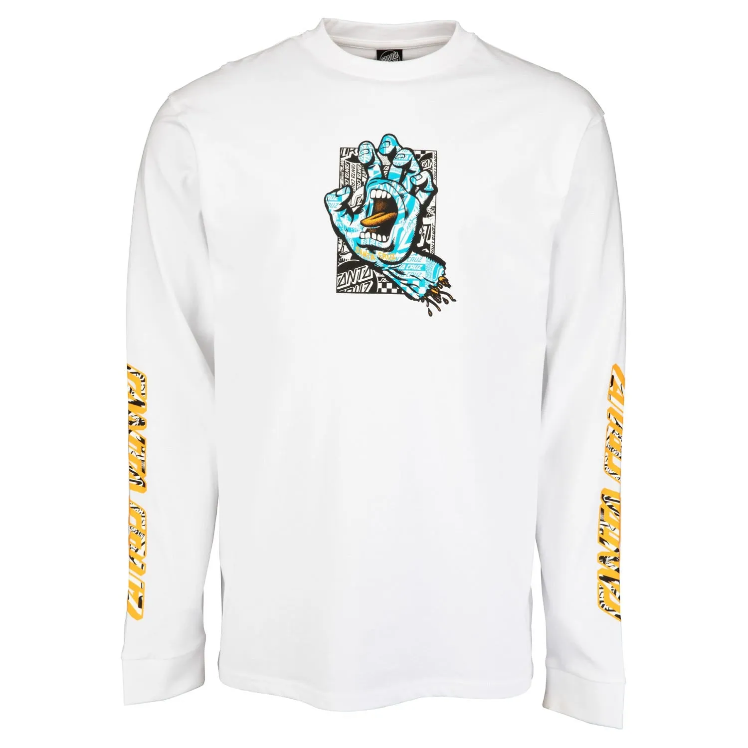 Santa Cruz Flier Hand Long Sleeve - White