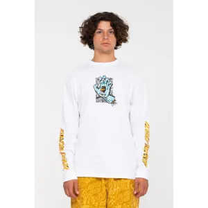 Santa Cruz Flier Hand Long Sleeve - White
