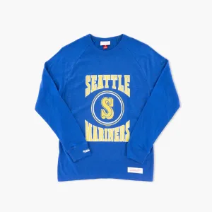 Seattle Mariners Royal Throwback Slub Long Sleeve T-Shirt
