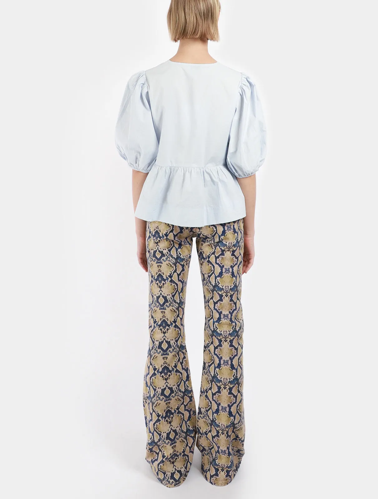 Snake Print Denim