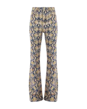 Snake Print Denim