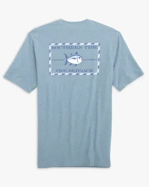 Southern Tide Men's SS Original Skipjack Tee / Heather Blue Shadow
