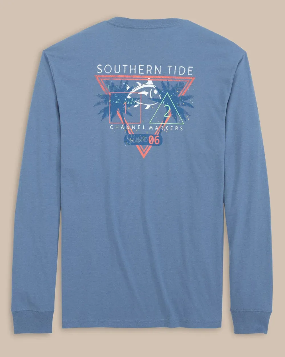 Southern Tide Retrowave Channel Markers Long Sleeve T-Shirt