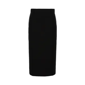 Taglio Jersey Midi Black Skirt