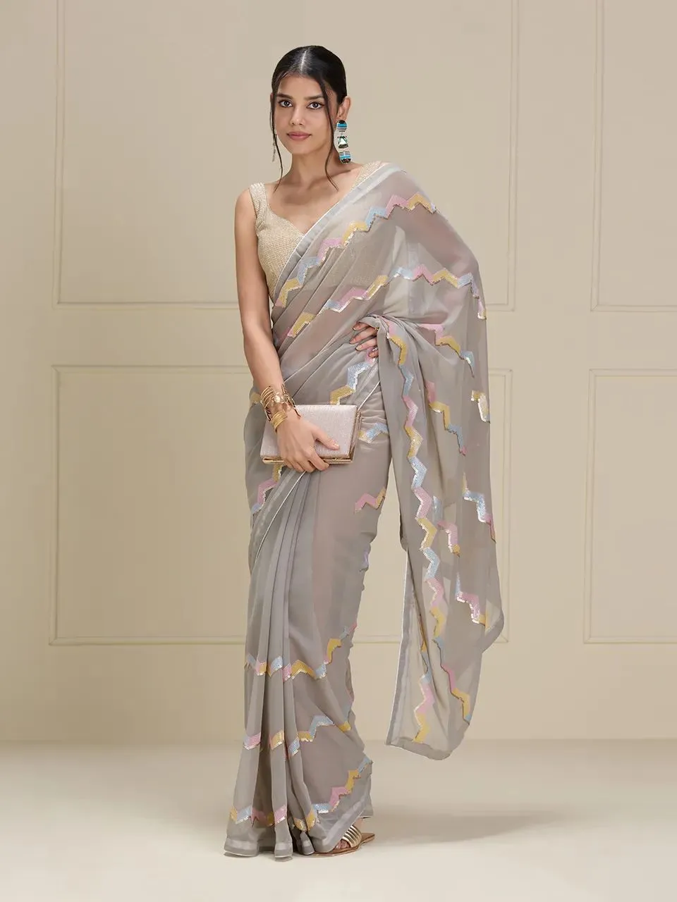 Tanvi Festive Wear Georgette Saree