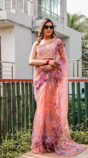 TARSA ORGANZA FESTIVE WEAR SAREE