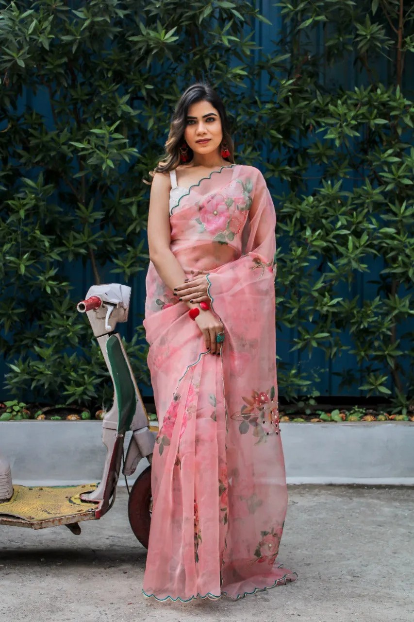 TARSA ORGANZA FESTIVE WEAR SAREE