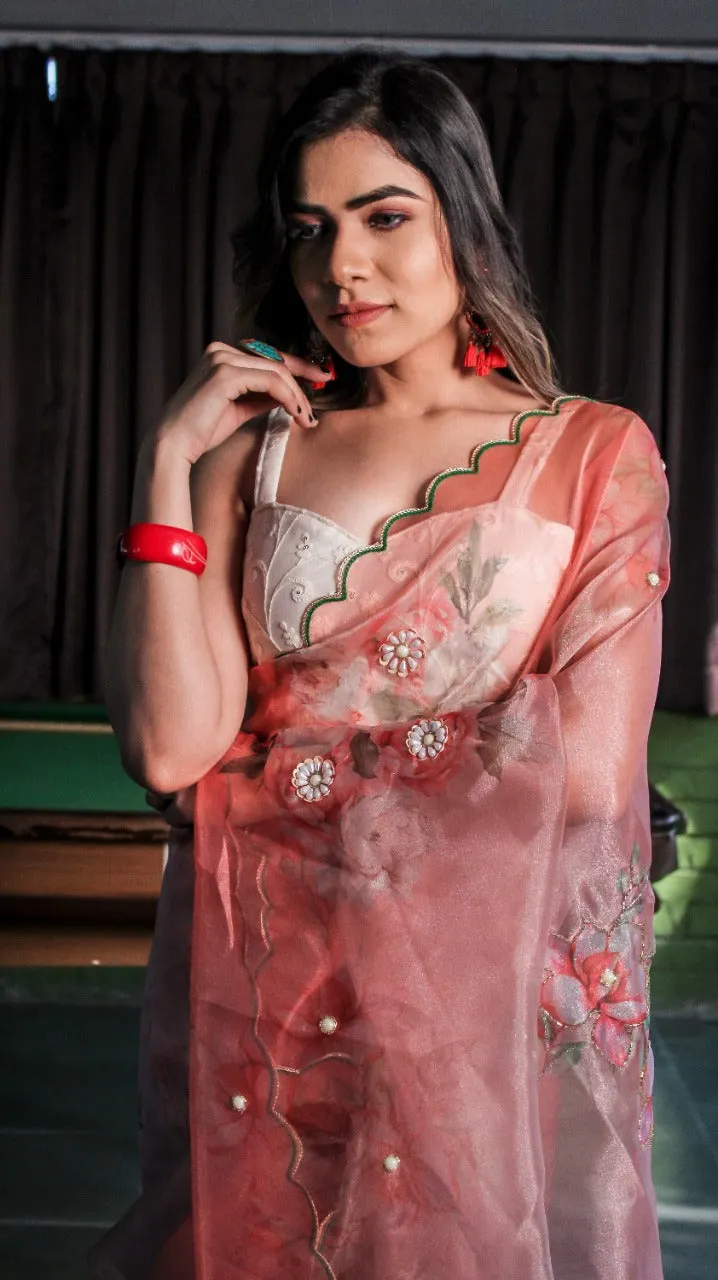 TARSA ORGANZA FESTIVE WEAR SAREE