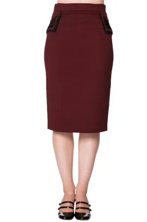 Tori Vintage Style Pencil Skirt by Banned Apparel