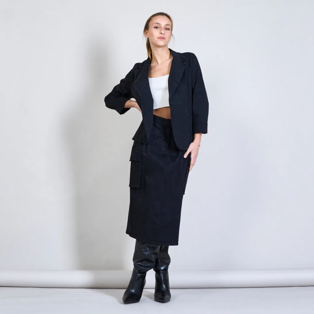 Two side pocket pencil skirt wholesale