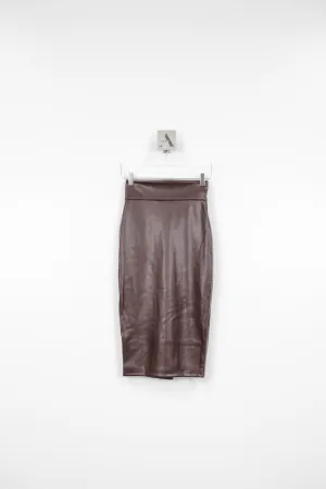 Vegan Leather Pencil Skirt