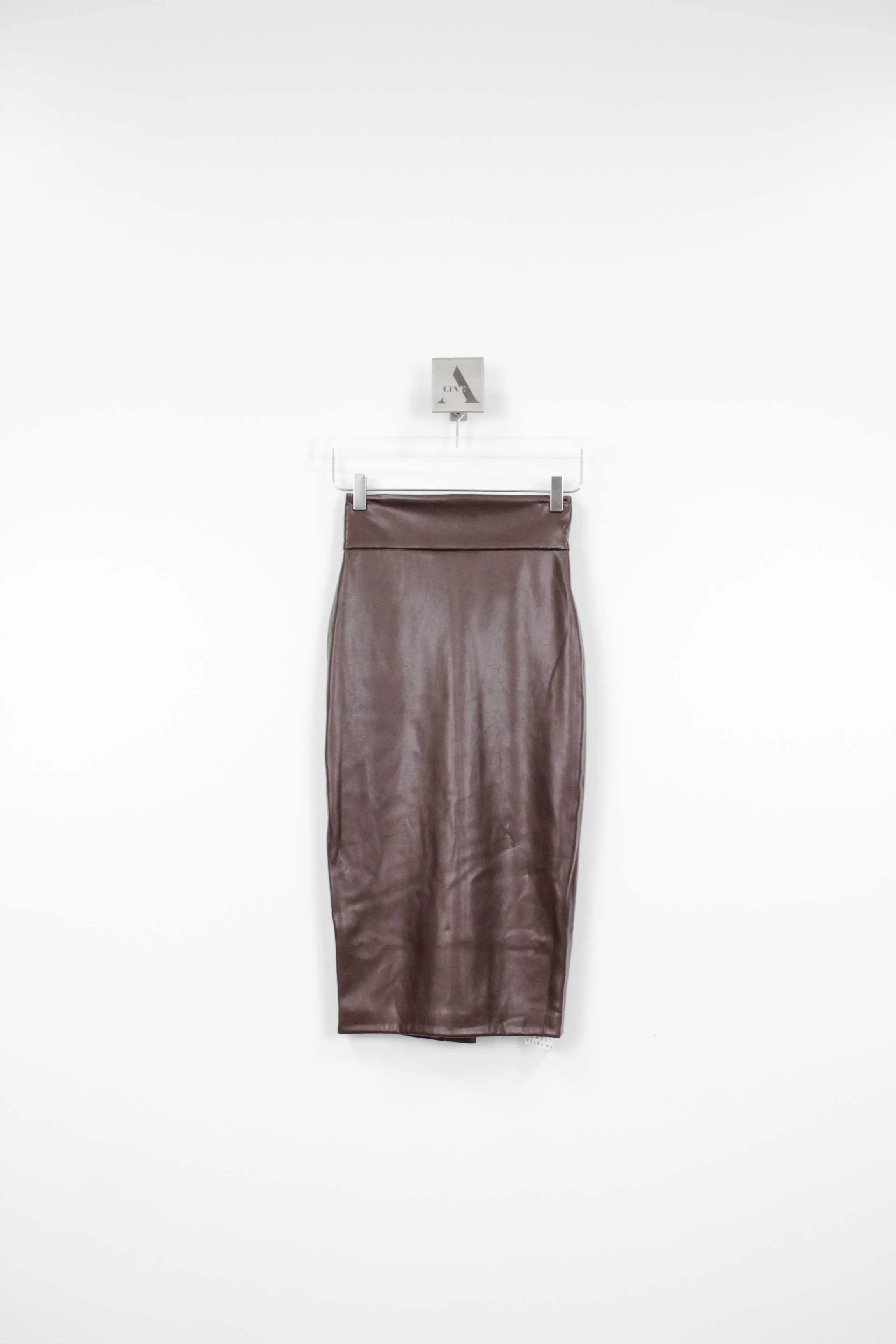 Vegan Leather Pencil Skirt