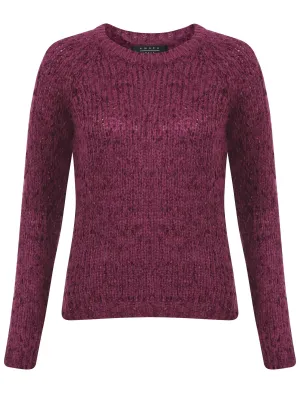 Womens Amara Reya Tulip Purple Crew Neck Jumper