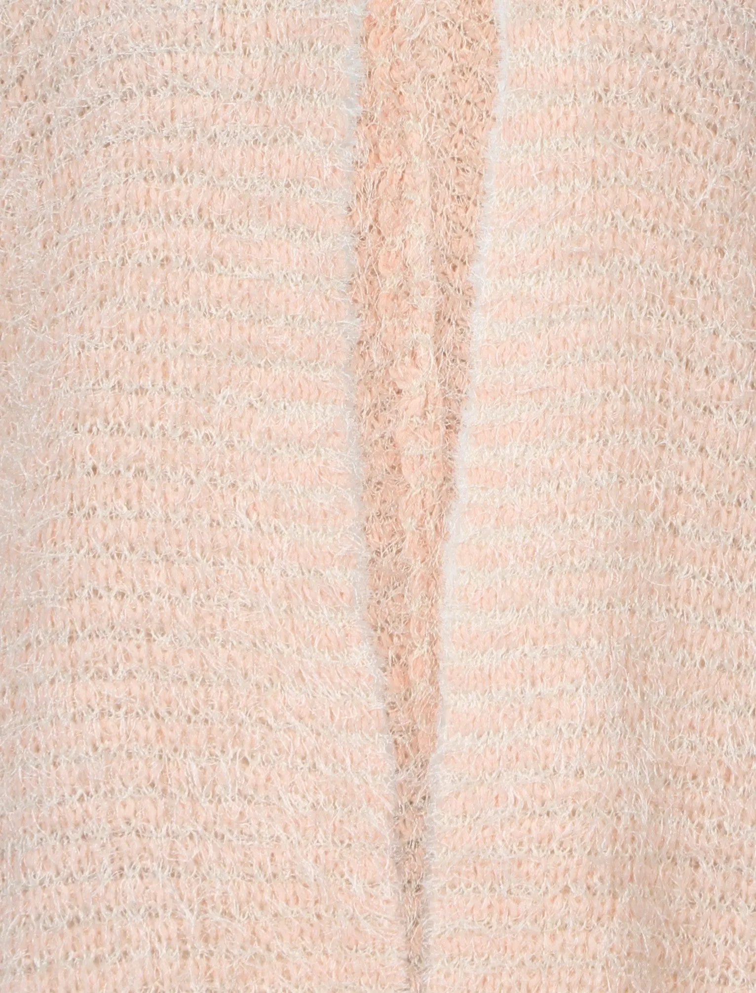 Womens Striped Loose Fit Cardigan in Scallop Shell