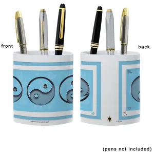 Yin Yang Pencil Holder "Water" (NO LETTERING)