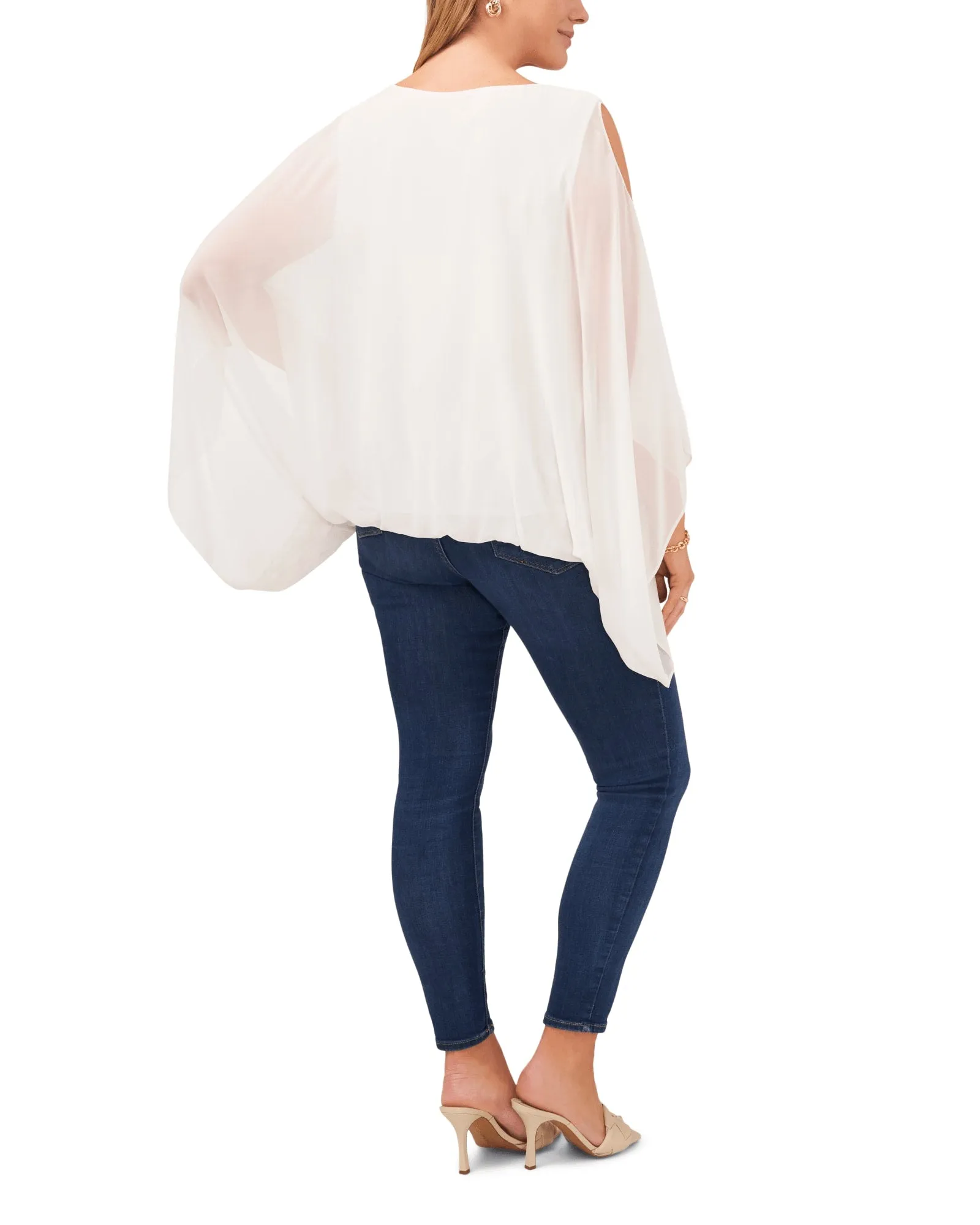 Zoey Chiffon Blouse | 103-NEW IVORY