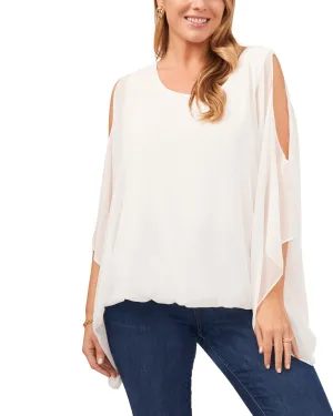 Zoey Chiffon Blouse | 103-NEW IVORY