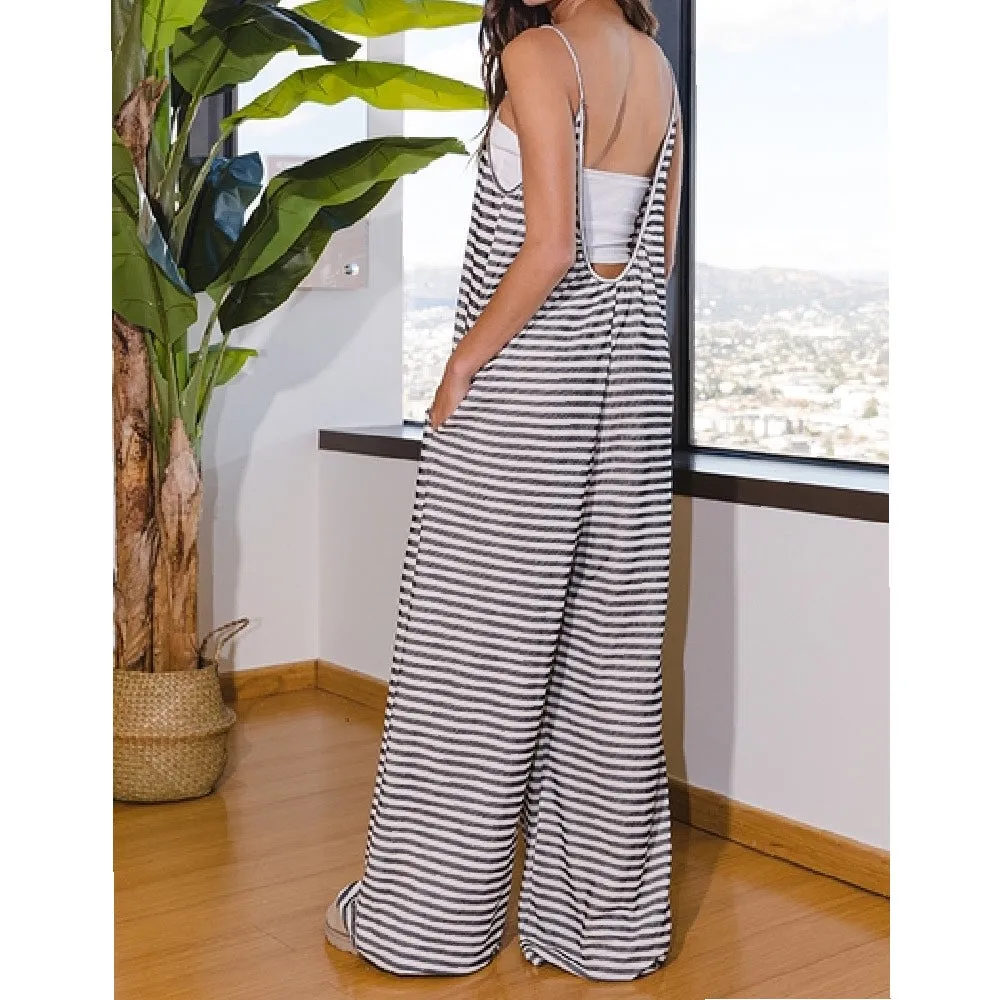 Zuri Striped Knit Jumpsuit